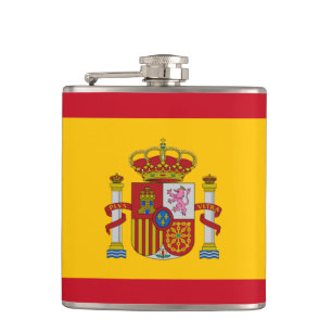 Cantil Bandeira espanhola com coração vermelho - Españ
