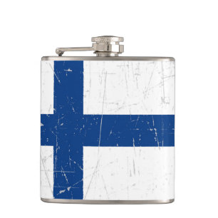 Cantil Bandeira finlandesa arrastada e riscada