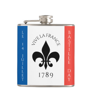 Cantil Bandeira França do Dia da Bastilha Fleur-de-Lis T