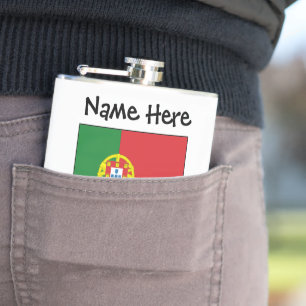 Cantil Bandeira Portuguesa Personalizada Nome 