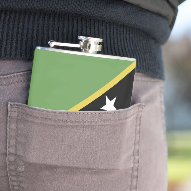 Cantil bandeira santo Kitts e Nevis (In Situ)