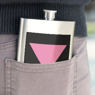 Cantil bandeira triângulo rosa da SlipperyJoe's símbolo r