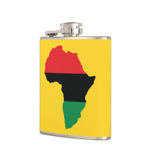 Cantil Bandeira vermelha, preta & verde de África