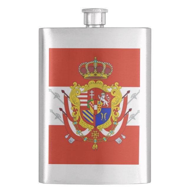 Cantil Banner branco vermelho Grão-Ducado da Toscana (Frente)