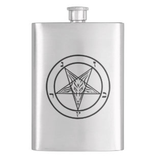 Cantil Baphomet Pentagram Satanic Flask