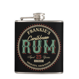 Cantil Bar de Etiqueta de Rum de Caribe Personalizado