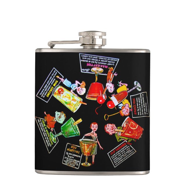 Cantil Bar retro Martini do cocktail dos homens loucos do (Frente)