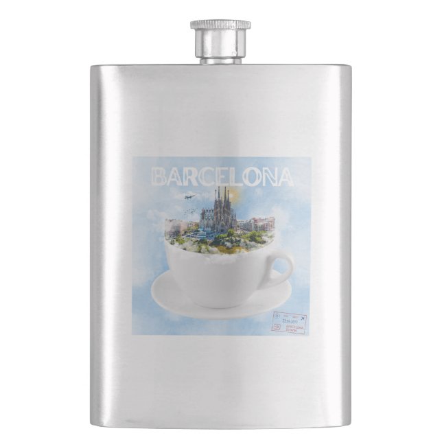 Cantil Barcelona em um Teacup - Sagrada Familia Skyline (Frente)