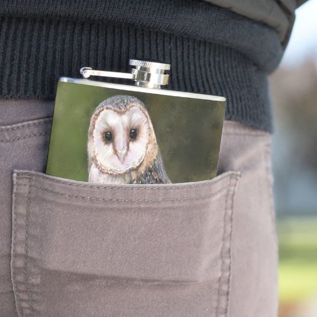 Cantil Barn Owl Flask (In Situ)