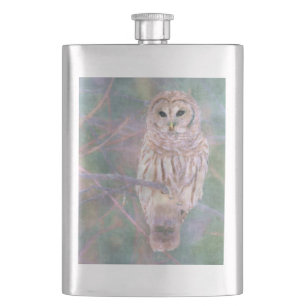 Cantil Barred Owl Pastel Oilpainting