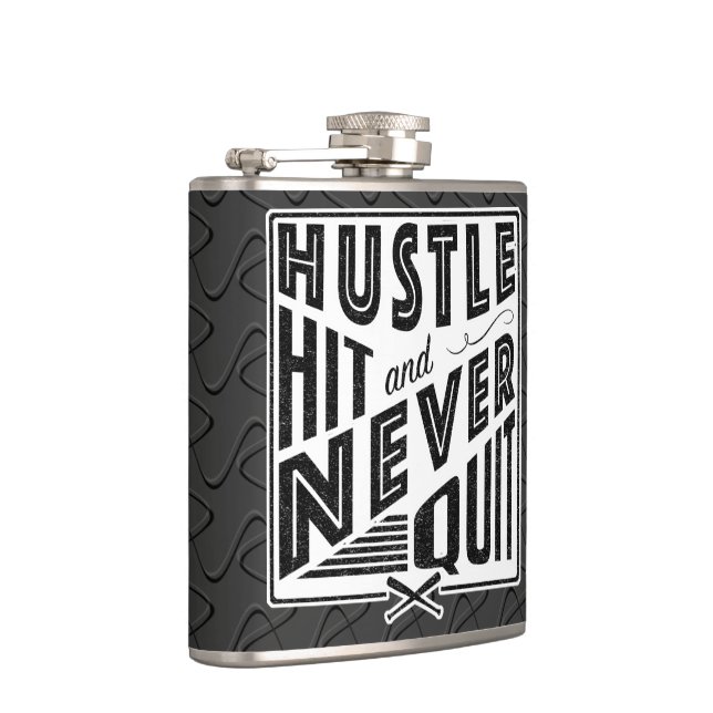 Cantil Baseball Hustle, Hit e Nunca Sair da Hip Flask (Direita)