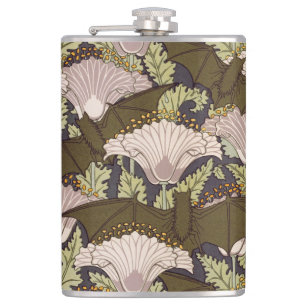 Cantil Bats & Poppies,Animal & Floral Design Art Nouveau