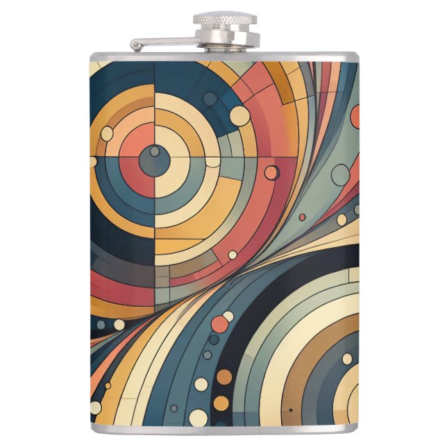 Cantil Bauhaus Duality Vinyl Wrapped Flask (Frente)