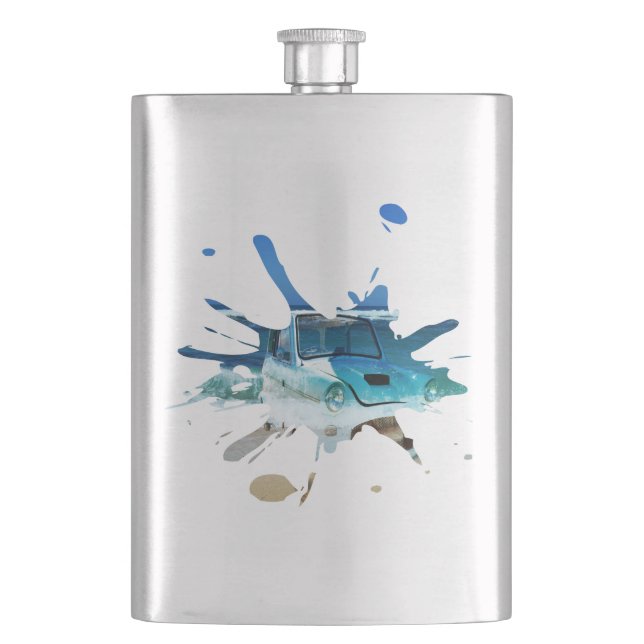 Cantil Beachy Pop Art, Carro vintage clássico, (Frente)
