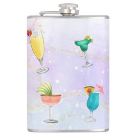 Cantil Bebidas divertidas do coquetel arco-íris