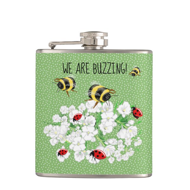 Cantil BEES e LadyBugs - Arte de LeahG Salvar as Abelhas (Frente)