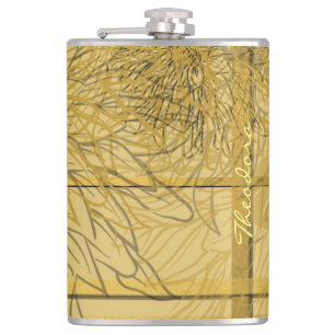 Cantil Beige Abstrato moderno Dourado