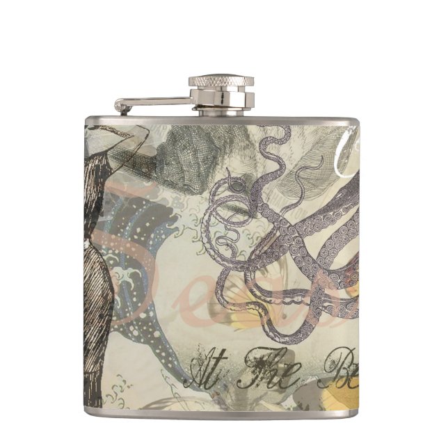 Cantil Bela de banho vitoriana Kraken Surrealismo Vintage (Frente)