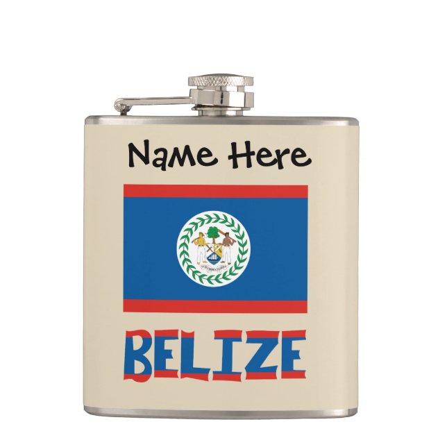 Cantil Belize Bandeira Belizenha Personalizada (Frente)