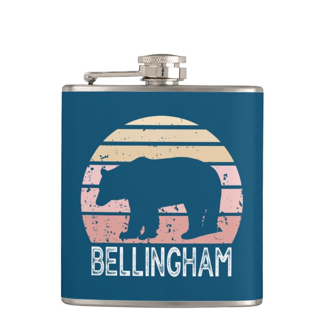 Cantil Bellingham Washington Retro Bear (Frente)