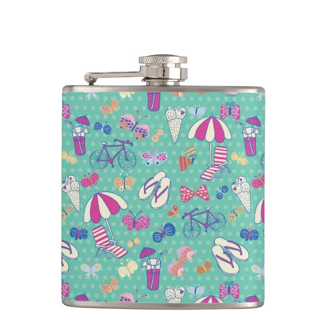 Cantil Belo Padrão Com Elementos De Verão (Frente)