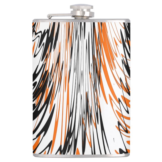 Cantil Bengal Colors Squiggly Orange and Black Lines (Frente)