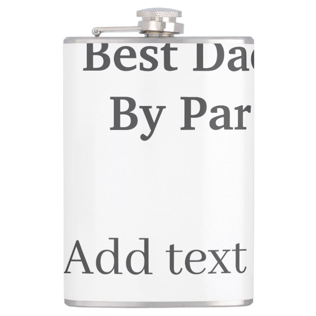 Cantil Best dad by par gray black father's day namesimple (Frente)