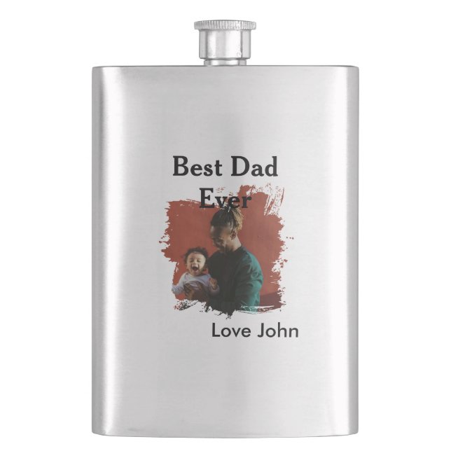 Cantil Best dad ever father's dad gift photo name simple  (Frente)