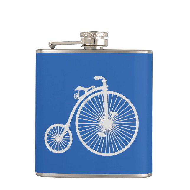 Cantil Bicicleta Branca da Vintage em Azul (Frente)