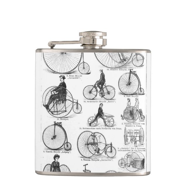Cantil Bicicleta de Roda Alta Penny Farthing (Frente)