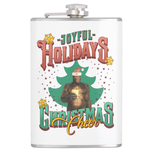 Cantil Bigfoot Engraçado - Férias Alegres Natal Feliz (Frente)