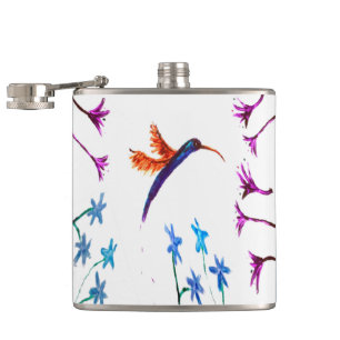 Cantil Bird Art Floral Hummingbird