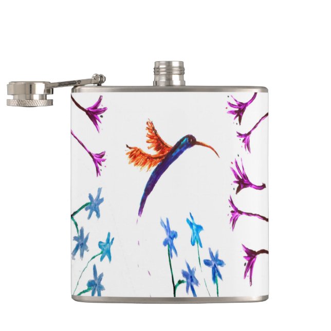 Cantil Bird Art Floral Hummingbird (Aberto)