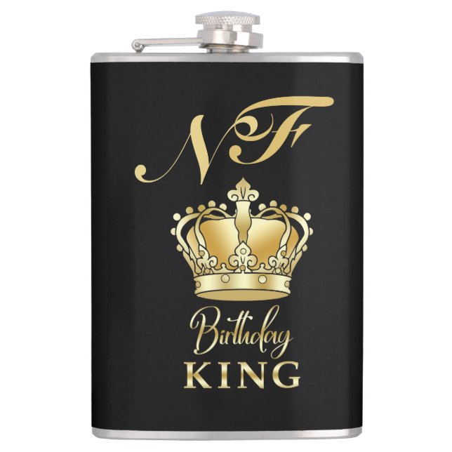 Cantil Birthday King Gold Crown Royal Monogram Luxury (Frente)