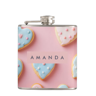 Cantil Biscoito Coração de Pastel Doce Personalizado