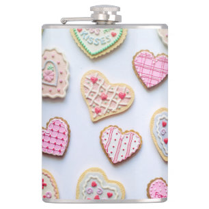 Cantil Biscoitos em forma de coração para o dia dos namor