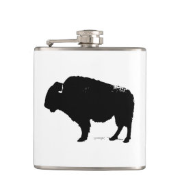 Cantil Bison de Búfalo de Pop Preto e Branco