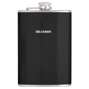 Cantil Black Flask 8oz Personalizado Presente Para Homens