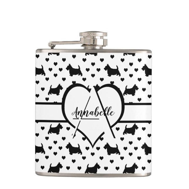 Cantil Black Scottish Terriers (Scottie Dogs) - White (Frente)