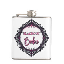 Blackout Barbie Flask | Presente para Festa Dark G