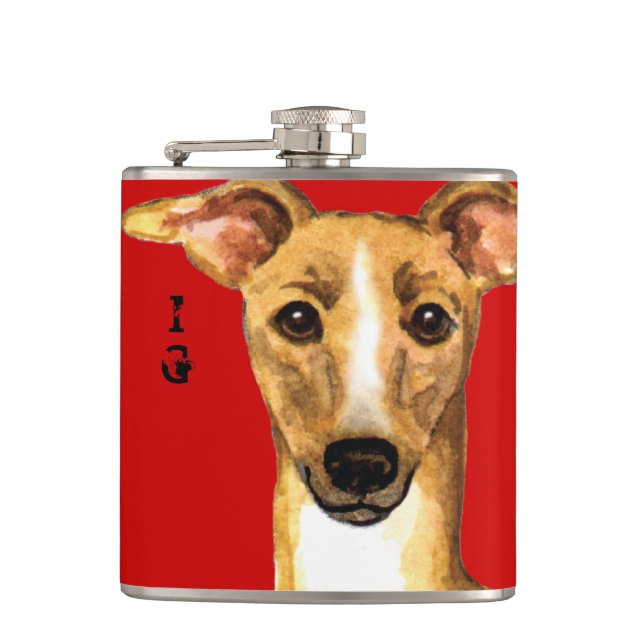 Cantil Bloco de Cores de Greyhound Italiano (Frente)