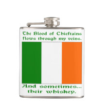 Blogue Irlandês e Whiskey Hip Flask