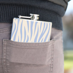 Cantil Blue & Beige Zebra Listras Frasco – Estilo Animal