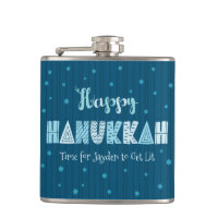 Blue Happy Hanukkah Typografia Star do nome David