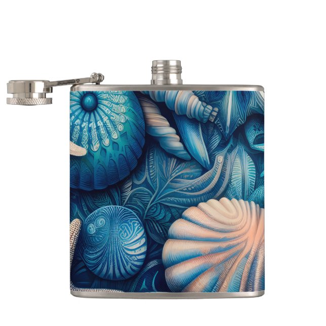 Cantil Blue Shells Beach Batik Starfish Sand Dollar (Aberto)
