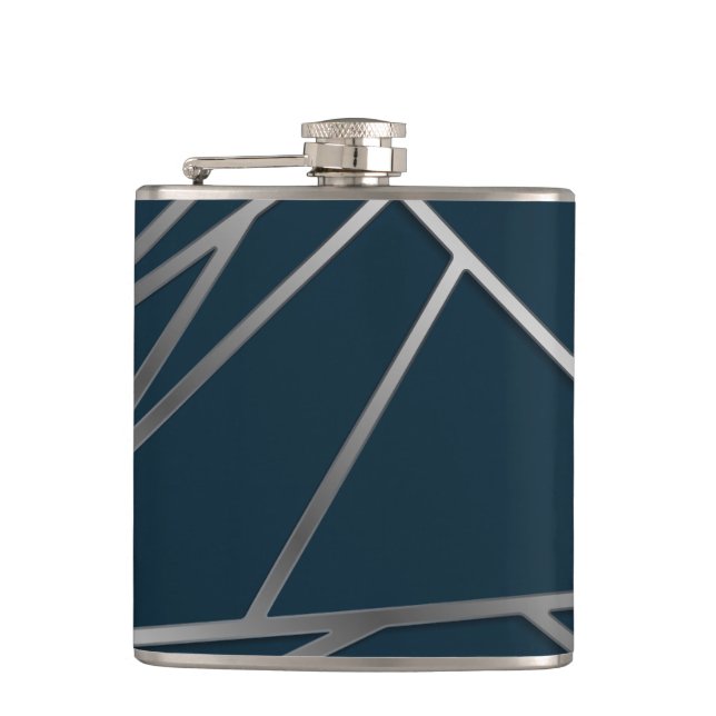 Cantil Blue Silver Modern Geométrico (Frente)