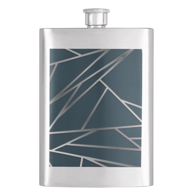 Cantil Blue Silver Modern Geométrico (Frente)