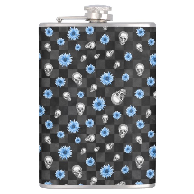 Cantil Blue Skulls and Sunflower Series Design 12 (Frente)
