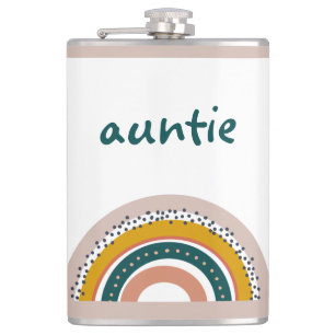 Cantil Boho Arco-Íris Nome Personalizado Pastel Stripes T
