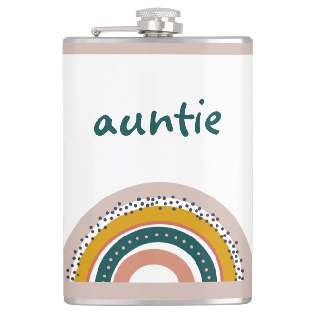 Cantil Boho Arco-Íris Nome Personalizado Pastel Stripes T (Frente)